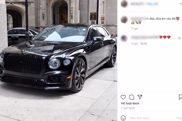 Mới đây, doanh nhân Đức Huy đã chia sẻ những hình ảnh về một chiêc xe siêu sang Bentley Flying Spur thế hệ thứ 3 đã nhận được không ít sự quan tâm của giới mê xe trong nước. Theo một số nguồn tin, chiếc xe siêu sang Bentley Flying Spur đời mới này được chồng cũ của nữ ca sĩ Lệ Quyên đặt mua từ một công ty nhập khẩu tư nhân ở Đà Nẵng.
