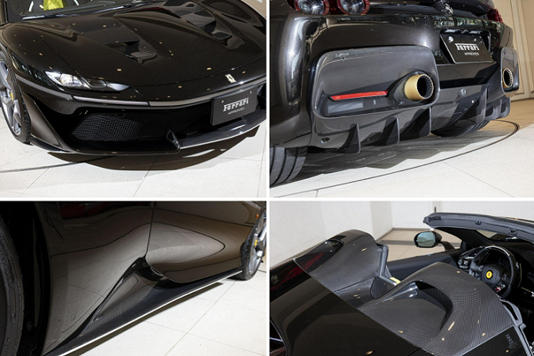 Chiếc xe trong bài được chủ nhân lựa chọn màu sơn ngoại thất là đen Nero Daytona. Mỗi chiếc J50 xuất xưởng đều được thiết kế riêng theo sở thích của khách hàng, điều này biến chiếc xe thành một sản phẩm độc nhất.