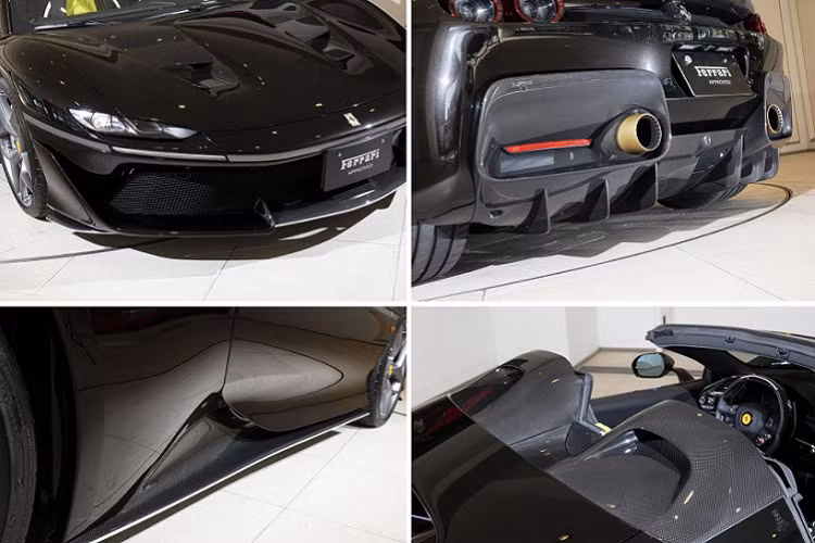 Chiếc xe trong bài được chủ nhân lựa chọn màu sơn ngoại thất là đen Nero Daytona. Mỗi chiếc J50 xuất xưởng đều được thiết kế riêng theo sở thích của khách hàng, điều này biến chiếc xe thành một sản phẩm độc nhất.