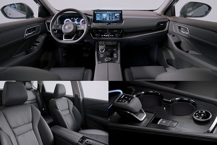 Riêng bản cao cấp nhất của xe sẽ được trang bị nội thất bọc da semi-aniline màu nâu vàng và khâu hình quả trám, tạo cảm giác sang trọng, hệ thống âm thanh Bose 10 loa cũng như hệ thống đèn viền.