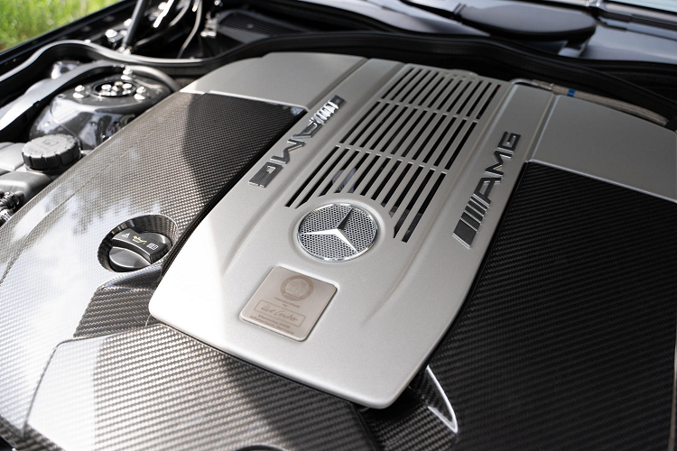 Dưới nắp capo của Mercedes-Benz SL65 AMG Black Series là khối động cơ V12 6.0L tăng áp kép, công suất 670 mã lực. Hộp số tự động 5 cấp phân bổ sức mạnh đến cầu sau. 