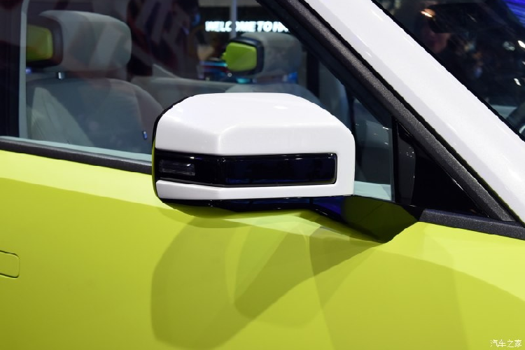 Chiếc Haval X Dog được trưng bày trong triển lãm Ô tô Thượng Hải 2021 mang trên mình màu sơn ngoại thất xanh cốm bắt mắt. Tuy nhiên, phần nóc lại được sơn màu trắng và đi kèm baga nóc. Trong khi đó, các cột của xe sơn màu đen, tạo hiệu ứng "nóc lơ lửng" cho mẫu SUV này.