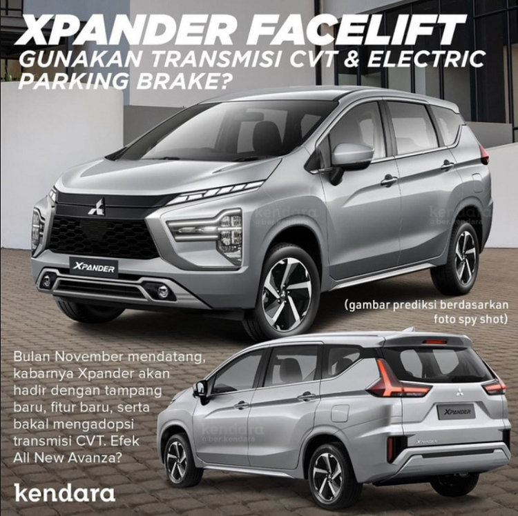 Mitsubishi Xpander 2022 tre trung hon, them phanh tay dien tu?-Hinh-3