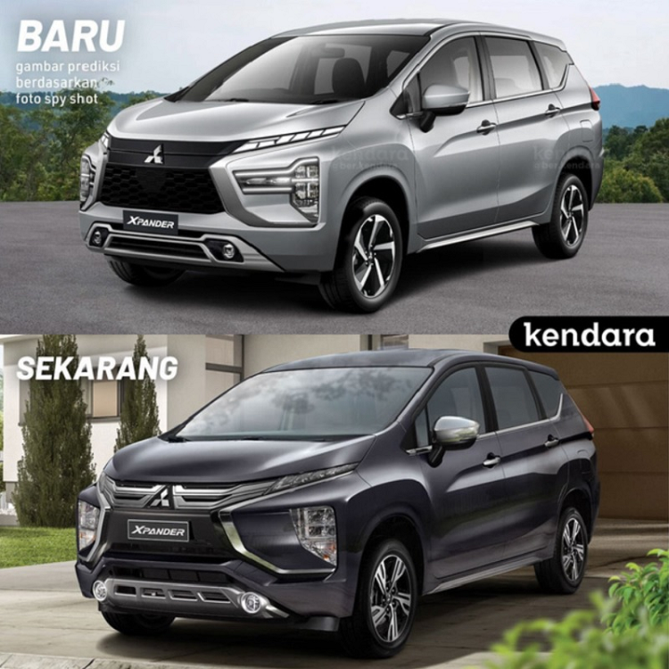 Mitsubishi Xpander 2022 tre trung hon, them phanh tay dien tu?