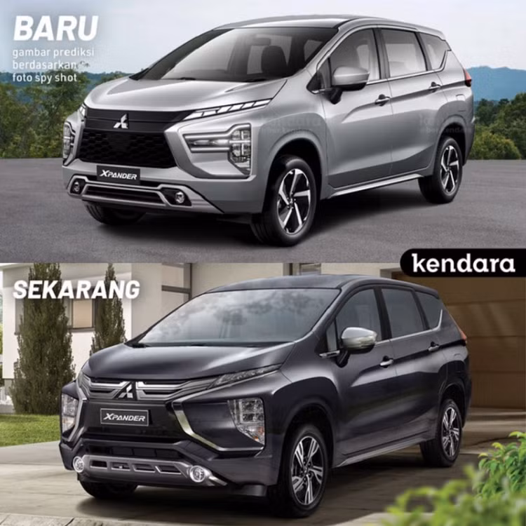 Mitsubishi Xpander 2022 tre trung hon, them phanh tay dien tu?