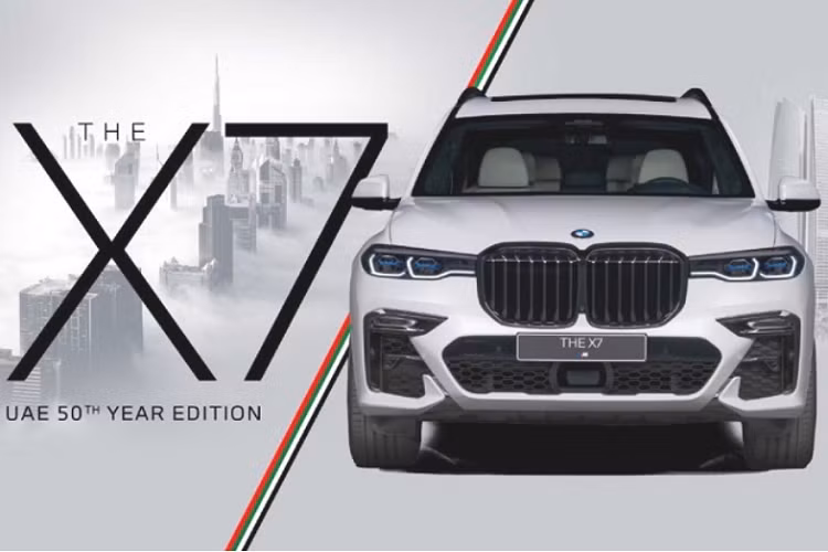 BMW X7 UAE 50th bản đặc biệt sẽ được phân phối độc quyền bởi Abu Dhabi Motors với số lượng giới hạn 50 chiếc dành riêng cho thị trường UAE. Giá bán của phiên bản đặc biệt này hiện chưa được phía đại lý tiết lộ