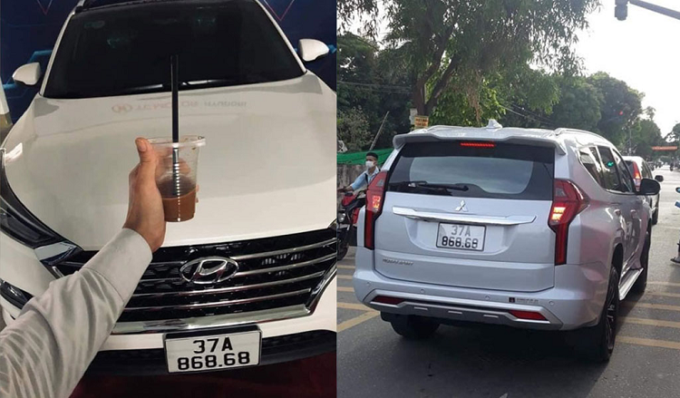 Mitsubishi Pajero va Hyundai Tucson bien “loc phat rom” tai Nghe An