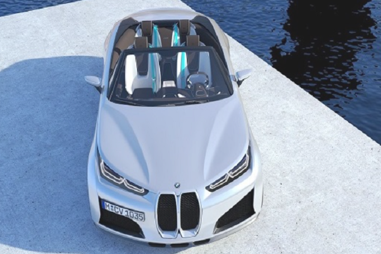 Nằm phía dưới là hai hốc hút gió lớn có tạo hình góc cạnh, biển số được chuyển sang một bên để lưới tản nhiệt không bị che khuất.