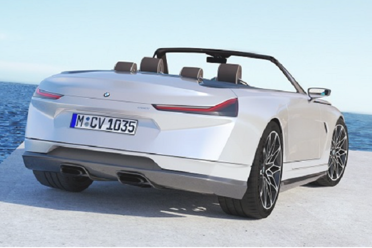 Phần đuôi xe khá thú vị khi cả hai phiên bản coupe và cabriolet đều có thiết kế không giống nhau. Trong khi bản coupe có cụm đèn hậu LED mỏng nằm gọn gàng bên dưới nắp cốp thì bản cabriolet lại có cách bố trí theo chiều ngang tương tự như BMW Z4 hiện tại và các mẫu concept roadster trước đó của hãng xe xứ Bavaria.