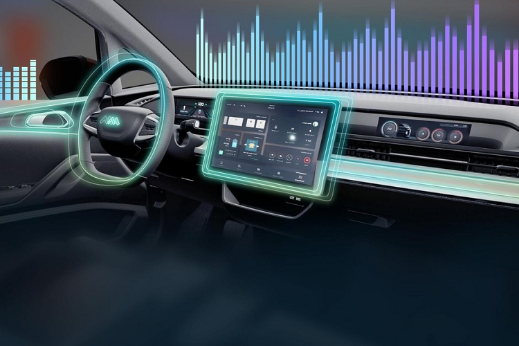 Nội thất xe phản ánh một cảm giác hiện đại với bố cục 3 màn hình, một màn hình lớn ở trung tâm và hai màn hình nhỏ hơn ở bên cạnh. Kích thước cụ thể Modern in là dài 4.473 mm, rộng 1.822 mm, cao 1.538 mm, và trục cơ sở dài 2.710. Các con số này cho thấy đây là một chiếc SUV tương đối nhỏ gọn.