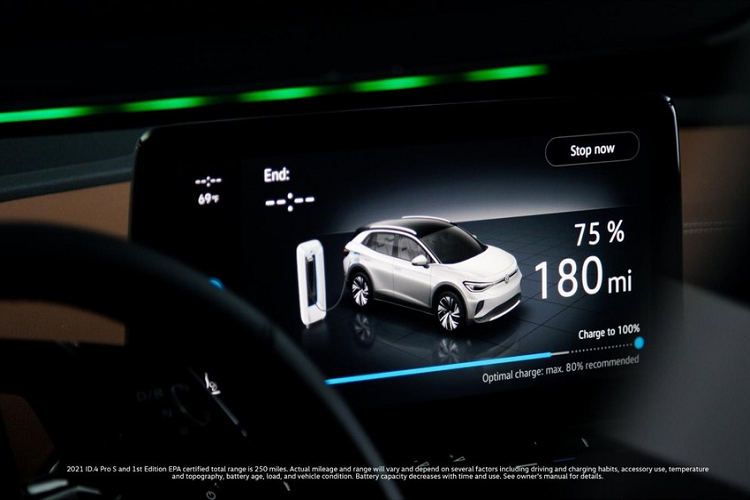 Được gọi là ID.Light, hệ thống này là một dải gồm 54 đèn LED trải dài theo chiều rộng của mặt táp lô xe. Nó sử dụng màu sắc và kiểu nhịp sáng khác nhau để truyền thông tin cho người lái hoặc hành khách trên xe. Một số trong số đó bao gồm quét theo hướng chỉ dẫn điều hướng, dâng đầy để báo hiệu trạng thái sạc điện, và hoạt động như một dạng sóng trực quan cho tính năng trợ lý ảo của xe. Dải đèn được đặt ở vị trí trong tầm nhìn ngoại vi của người lái, vậy nên họ vẫn có thể tập trung nhìn đường một cách an toàn ngay cả khi đang tiếp nhận thông tin.