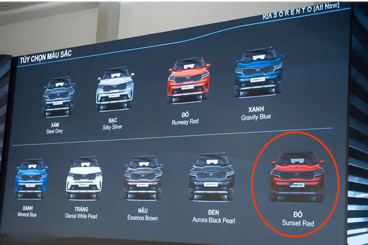 Qua câu chuyện “dở khóc dở cười” trên, hy vọng các bác đang có dự định mua Kia Sorento 2021 hoặc các dòng xe mới khác nên tìm hiểu kỹ và xem qua màu sơn thực tế để tránh bị lầm màu xe như bác chủ xe này. Tại Việt Nam, Kia Sorento 2021 được bán ra nhiều phiên bản bao gồm: 5 bản máy Dầu (2.2L) và 4 phiên bản bản máy Xăng (2.5L), đi kèm với các lựa chọn phiên bản gồm Signature AWD, Premium, Luxury và Deluxe.
