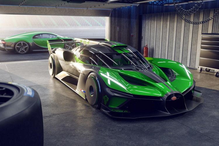 Thay vào đó, động cơ của của Bugatti Bolide vẫn là loại W16 8.0L, nhưng sử dụng xăng Ron 97, sản sinh công suất 1.578 mã lực và 1.600 Nm mômen xoắn cực đại.