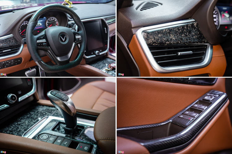 Nội thất của xe không có nhiều thay đổi, cách bố trí vẫn như cũ nhưng được tạo điểm nhấn với các chi tiết ốp mới. Bảng điều khiển trung tâm được ốp carbon forged, vô lăng, tapi cửa cũng được ốp carbon để tăng tính thể thao. Trần xe cũng được làm theo kiểu trần ánh sao.