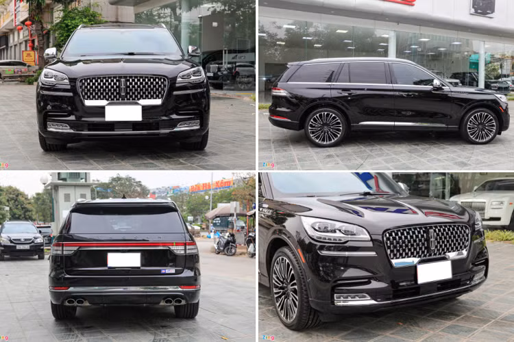 Ngoại thất của Lincoln Aviator Black Label 2020 mang nhiều điểm tương đồng với "đàn anh" Navigator như tạo hình mặt ca-lăng, cụm đèn pha hay đèn hậu kéo dài, bao trọn cửa khoang hành lý. Tuy nhiên, do kích cỡ nhỏ hơn, vóc dáng tổng thể của xe có phần cân đối, bớt vuông vức, thô cứng hơn chiếc Navigator.