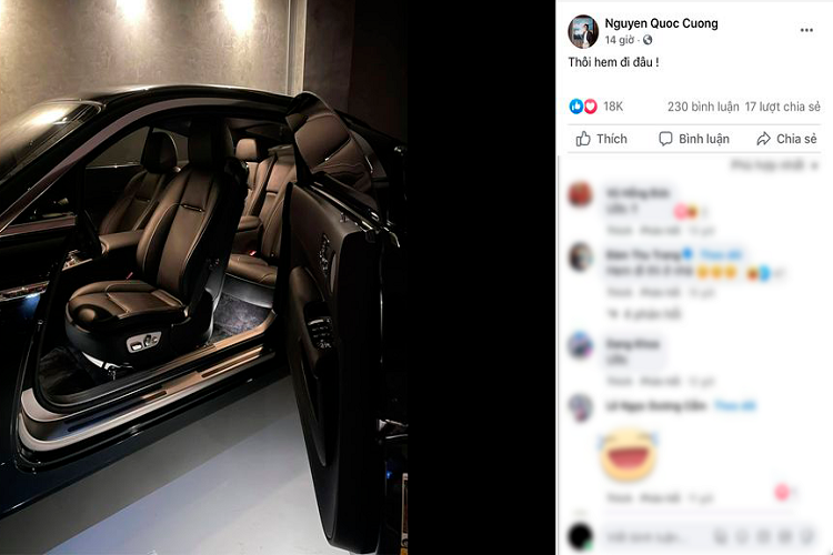 Nhìn vào hình ảnh được đăng tải, chiếc xe siêu sang mang nhãn hiệu Rolls-Royce Wraith của Cường Đô la sở hữu 1 tông đen duy nhất cả từ ở bên ngoài xe vào tới bên trong xe, mang tới cái nhìn sang trọng, đẳng cấp và vô cùng thu hút bất kể ngày hay đêm. Bên cạnh đó, khi "zoom" kỹ vào bức ảnh có thể thấy, chiếc xe dường như cũng được chủ nhân bảo quản rất kỹ với bộ ghế da còn căng mịn, chỉn chu và không có tì vết.