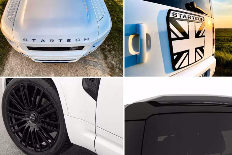 Startech nâng cấp cho chiếc Defender hệ thống treo khí nén. Khi ở chế độ vận hành đường trường (onroad), chiếc SUV sẽ được hạ gầm 35 mm, trong khi với chế độ đi địa hình (offroad) khoảng sáng gầm sẽ được nâng lên hơn 200 mm để tăng sự cơ động.