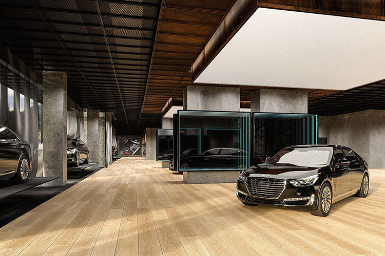 Khu vườn trên sân thượng Genesis House có diện tích 882 mét vuông mang đến cho du khách một tầm nhìn bao quát đến High Line - công viên đường sắt độc đáo mang tính biểu tượng của thành phố New York. Bao quanh toàn bộ khuôn viên khu vườn là phong cảnh truyền thống của Hàn Quốc với cát trắng và sỏi được tổ điểm bởi cây xanh.