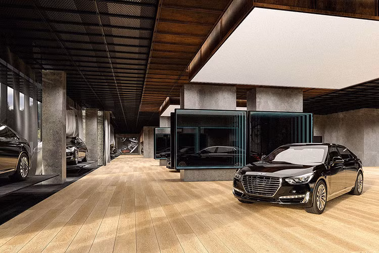 Khu vườn trên sân thượng Genesis House có diện tích 882 mét vuông mang đến cho du khách một tầm nhìn bao quát đến High Line - công viên đường sắt độc đáo mang tính biểu tượng của thành phố New York. Bao quanh toàn bộ khuôn viên khu vườn là phong cảnh truyền thống của Hàn Quốc với cát trắng và sỏi được tổ điểm bởi cây xanh.