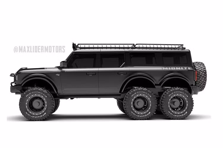 Ford Bronco thế hệ mới là mẫu SUV ăn khách của thương hiệu xe Mỹ. Chẳng thế mà ngay từ thời điểm trình làng, mẫu xe này đã nhận được vô vàn gói độ khác nhau tới từ nhiều xưởng độ uy tín trên toàn thế giới. Tuy nhiên, trước Maxlider Brothers Customs, vẫn chưa có đơn vị nào công bố việc sẵn sàng tung ra một phiên bản tới 6 bánh của mẫu xe này.