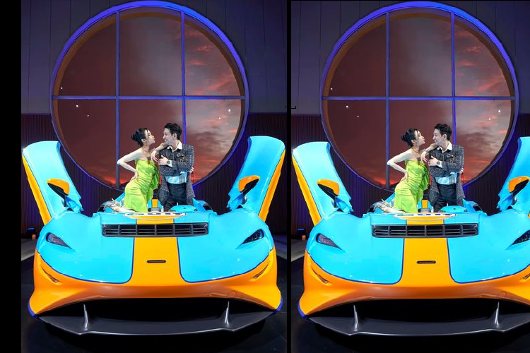 Siêu xe sở hữu màu sơn đặc biệt Gulf Theme với tông xanh dương và cam chủ đạo, kết hợp đường sọc dọc thân xe và 2 bên kính hậu. Tuy nhiên, chiếc Elva tại Việt Nam thực chất chỉ là xe mô hình được sử dụng trong hành trình vòng quanh thế giới World Tour của McLaren, nhằm quảng bá sản phẩm. Việt Nam là nơi dừng chân cuối cùng của Elva trong hành trình này.