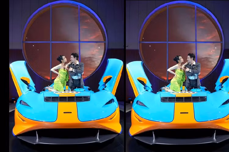 Siêu xe sở hữu màu sơn đặc biệt Gulf Theme với tông xanh dương và cam chủ đạo, kết hợp đường sọc dọc thân xe và 2 bên kính hậu. Tuy nhiên, chiếc Elva tại Việt Nam thực chất chỉ là xe mô hình được sử dụng trong hành trình vòng quanh thế giới World Tour của McLaren, nhằm quảng bá sản phẩm. Việt Nam là nơi dừng chân cuối cùng của Elva trong hành trình này.