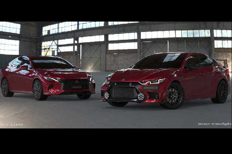 Trong thiết kế phục dựng mẫu Mitsubishi Lancer Evo XI huyền thoại, nổi bật nhất là dải đèn daylight dạng LED sáng trắng được xếp uốn lượn quanh phần đầu xe, tạo ra bầu không khí hiện đại cho phần mặt ca-lăng. Thiết kế này khiến nhiều người có thể liên tưởng tới bộ đèn demi trên mẫu Kia Seltos của Hàn Quốc. Bên cạnh đó, bộ đèn gầm cũng là dạng LED với 7 bóng chiếu sáng nhỏ xếp thành hình tròn ở mỗi bên.