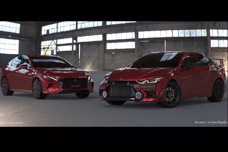 Trong thiết kế phục dựng mẫu Mitsubishi Lancer Evo XI huyền thoại, nổi bật nhất là dải đèn daylight dạng LED sáng trắng được xếp uốn lượn quanh phần đầu xe, tạo ra bầu không khí hiện đại cho phần mặt ca-lăng. Thiết kế này khiến nhiều người có thể liên tưởng tới bộ đèn demi trên mẫu Kia Seltos của Hàn Quốc. Bên cạnh đó, bộ đèn gầm cũng là dạng LED với 7 bóng chiếu sáng nhỏ xếp thành hình tròn ở mỗi bên.