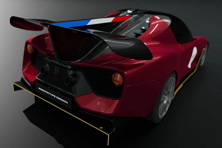 Giống như nhiều siêu xe chỉ dành cho đường đua khác, Quarkus P1 có vẻ ngoài thiên về chức năng hơn là tính thẩm mỹ. Thay vì phần capô truyền thống, nó có một vết cắt lớn ở vị trí vốn dành cho lưới tản nhiệt truyền thống, đóng vai trò cải thiện khí lưu qua thân xe, và khiến thân xe trở nên trơn mượt hết mức có thể.