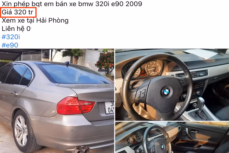 Hiện tại, người mua rất dễ dàng để tìm kiếm một chiếc BMW 3 Series đời E90 được chào bán trên thị trường trong tầm giá hơn 300 triệu đồng, khi mà thế hệ sau đó của dòng 3 Series – F30 đã có giá hiện tại rơi xuống “hàng 5”.