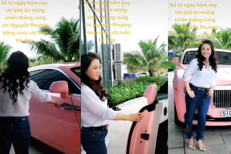 Theo một số nguồn tin, chiếc xe Rolls-Royce Wraith này đã về đội của bà Nguyễn Phương Hằng trong suốt gần 2 năm qua, trong đó, bộ áo màu hồng đã được dán đề-can hơn 1 năm mà chưa được bà chủ của Đại Nam thay đổi sang màu mới. Có vẻ như nữ streamer này rất yêu thích màu hồng trên chiếc Coupe siêu sang Rolls-Royce Wraith.