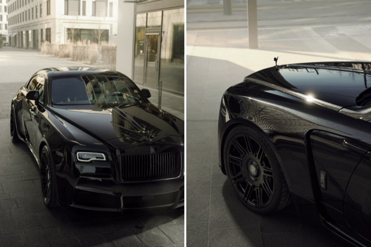 Bộ la-zăng được trang bị trên Rolls-Royce Wraith Black Badge Spofec Overdose được cung cấp bởi hãng Vossen, có kích thước 9.5x22 inch ở phía trước và 10.5x22 inch ở phía sau.