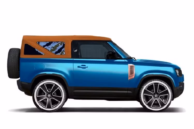 Heritage Customs cho biết, phiên bản mui trần Valience của Land Rover Defender còn cung cấp cho khách hàng 3 cấu hình trang bị khác nhau: Côte d'Azur, Solihull Sand và Kokkini Paralia. Côte d'Azur tập trung vào sự sang trọng và tinh tế với bộ mâm 22 inch bọc trong lốp màu trắng, thân xe sơn xanh lam đẹp mắt cùng một số điểm nhấn trang trí bằng đồng.