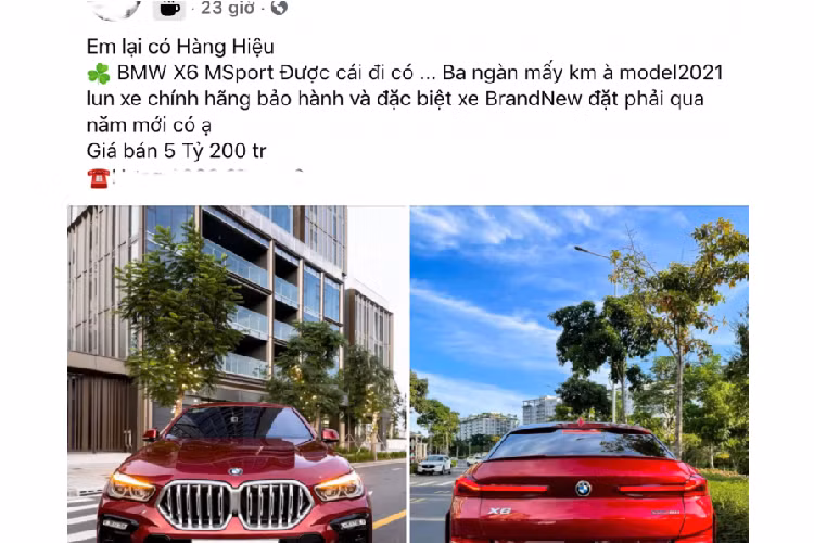 Sau khi trải nghiệm hơn 3.000km, có thể nói chủ xe BMW X6 này đã “lỗ” khoảng 400 triệu đồng vào chi phí lăn bánh. Hiện chưa rõ lý do chủ xe quyết định “sang tay” nhanh chóng chiếc BMW X6 2020 mới này. Có thể lăn bánh hơn 3.000km đã đủ để chủ xe trải nghiệm chiếc crossover hạng sang của BMW.