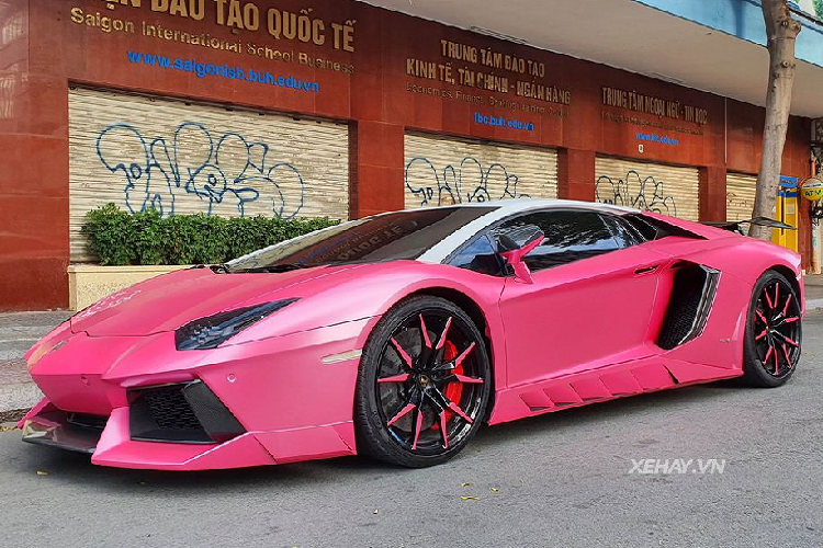 Theo tìm hiểu, siêu phẩm Lamborghini Aventador với gói độ Novitec Torado trong bài viết thuộc sở hữu của một nữ doanh nhân hoạt động trong lĩnh vực làm đẹp và đang định cư tại TP.HCM. Ban đầu, chiếc xe mang nước sơn ngoại thất màu xám lông chuột Grigio Estoque nhưng sau đó, xe đã được đổi sang "bộ cánh" màu hồng cá tính. Toàn bộ quá trình này được thực hiện bằng biện pháp dán đề-can đổi màu.