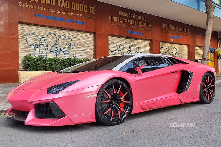 Theo tìm hiểu, siêu phẩm Lamborghini Aventador với gói độ Novitec Torado trong bài viết thuộc sở hữu của một nữ doanh nhân hoạt động trong lĩnh vực làm đẹp và đang định cư tại TP.HCM. Ban đầu, chiếc xe mang nước sơn ngoại thất màu xám lông chuột Grigio Estoque nhưng sau đó, xe đã được đổi sang "bộ cánh" màu hồng cá tính. Toàn bộ quá trình này được thực hiện bằng biện pháp dán đề-can đổi màu.