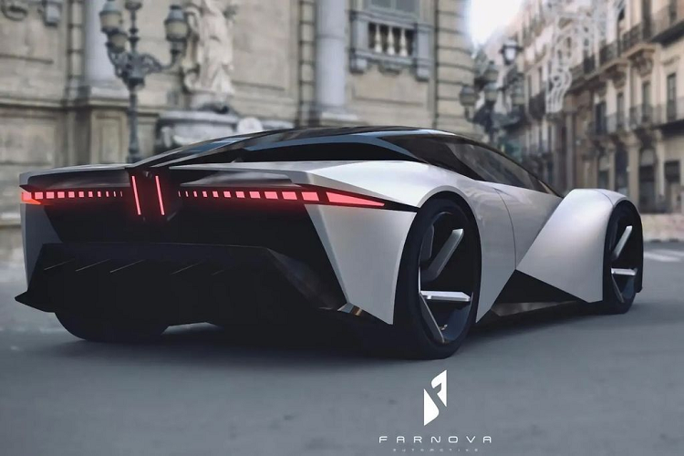 Về thiết kế, có thể nói Farnova Othello rất “ra dáng” một chiếc hypercar với những đường gấp khúc xuyên suốt thân xe. Thêm vào đó là bộ cửa thiết kế kiểu cánh bướm tương tự các sản phẩm của McLaren.