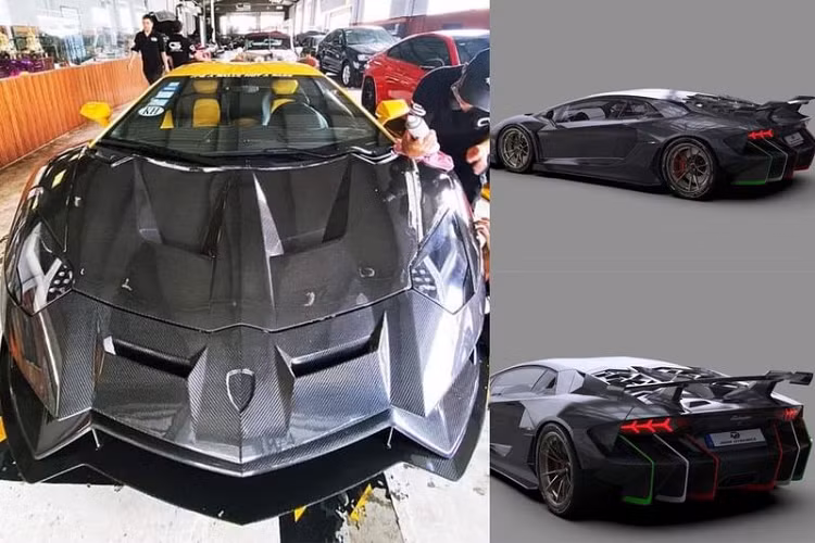 Siêu xe Lamborghini Aventador LP700-4 hàng hiếm này thuộc sở hữu của một tay chơi xe có tiếng tại Sài Gòn, nguyên bản xe có ngoại thất màu vàng nhưng chủ nhân đã quyết định "lột xác" chiếc xe với gói độ Duke Dynamics để chuẩn bị tham gia hành trình siêu xe VietRally.