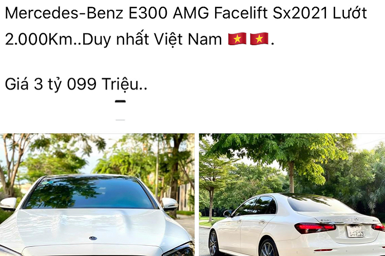Hiện chưa rõ lý do gì khiến chủ xe nhanh chóng bán lại E300 2021 mới, ngoài những lý do cá nhân, có thể chủ xe đã có lựa chọn khác tốt hơn như nâng cấp lên dòng S-Class. Phiên bản E300 AMG 2021 sở hữu ngoại thất hấp dẫn theo phong cách thiết kế thể thao nhờ gói AMG Line cho ngoại thất. Nội thất xe đi kèm nhiều trang bị như hệ thống thông tin giải trí MBUX với cặp màn hình cảm ứng 12,3 inch, hỗ trợ lái và giải trí.