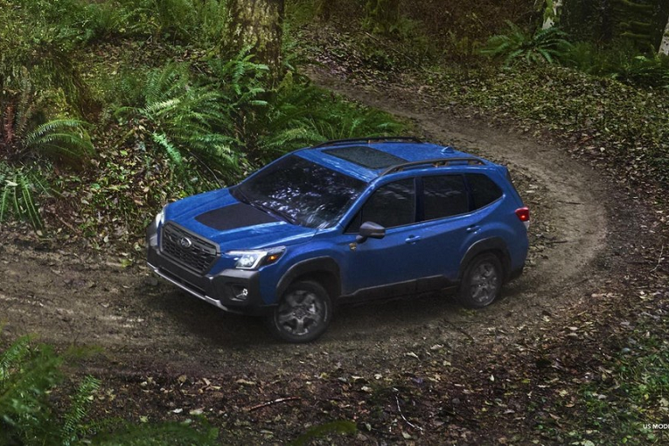 Tương tự Outback Wilderness, mẫu xe SUV Subaru Forester Wilderness 2022 cũng ra đời nhằm thu hút những khách hàng thích trải nghiệm các hoạt động ngoài trời. So với bản tiêu chuẩn, Subaru Forester Wilderness 2022 sở hữu thiết kế hầm hố hơn. Để làm được điều đó, hãng Subaru đã bổ sung nẹp màu đen mới xung quanh thân xe, mở rộng lên cả hốc bánh trước/sau, tăng chiều cao gầm và trang bị vành hợp kim 17 inch cũng như lốp chạy mọi địa hình cho Forester Wilderness 2022.