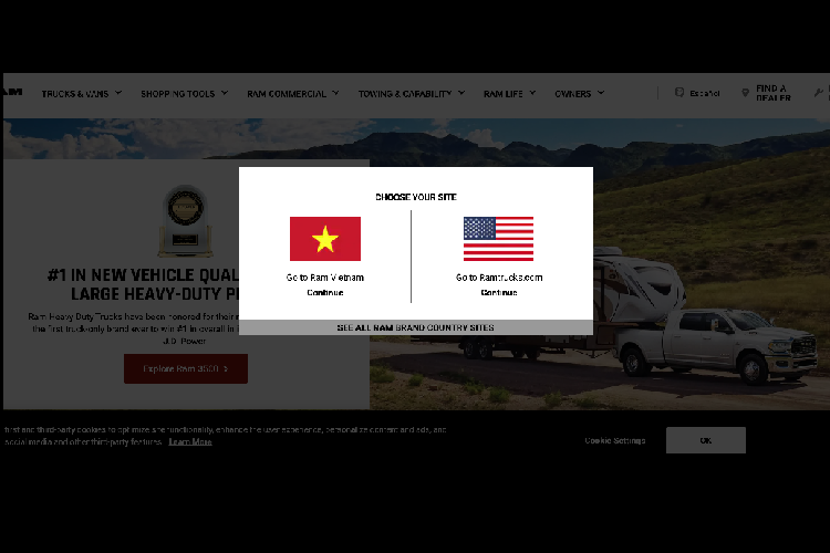 Bán tải Ram 1500 sẽ đánh dấu là mẫu bán tải cỡ lớn duy nhất trên thị trường Việt được phân phối chính hãng. Khi mà các đối thủ của Ram 1500 như Ford F-150 hay Toyota Tundra hiện tại không được phân phối chính hãng tại thị trường Việt.