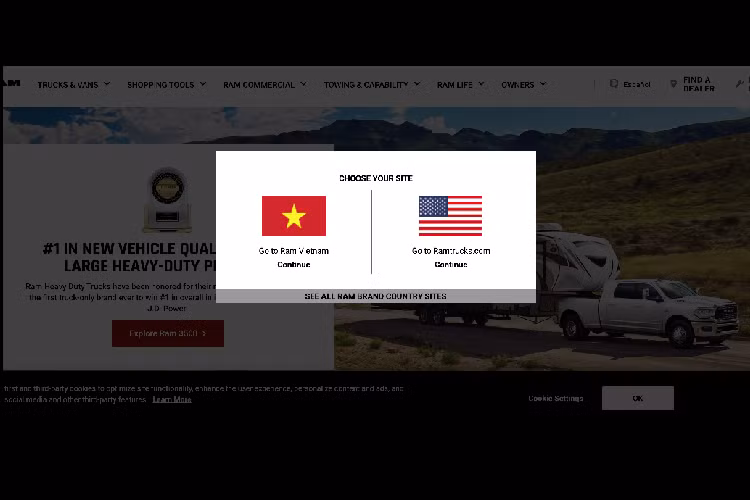 Bán tải Ram 1500 sẽ đánh dấu là mẫu bán tải cỡ lớn duy nhất trên thị trường Việt được phân phối chính hãng. Khi mà các đối thủ của Ram 1500 như Ford F-150 hay Toyota Tundra hiện tại không được phân phối chính hãng tại thị trường Việt.
