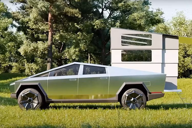 Khi mở ra, CyberLandr nâng lên và vượt ra khỏi cửa hậu để trở thành một buồng cắm trại bốn mùa, vững chắc với tất cả các tiện nghi như nhà ở, bao gồm nhà bếp kết hợp, phòng khách, phòng ngủ, và phòng tắm riêng biệt.