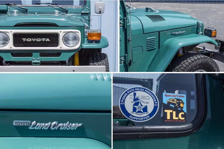 Hệ thống treo được nâng cấp để tăng khoảng sáng gầm, cùng với đó bộ lốp địa hình Toyo Open Country và bộ mâm mạ crôm. Những thay đổi đáng chú ý ở ngoại thất còn có baga nóc chở đồ, bánh dự phòng...