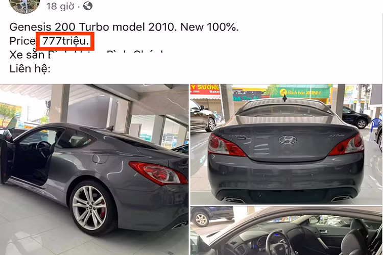 Mới đây, một đơn vị kinh doanh xe đã qua sử dụng đang chào bán một chiếc Hyundai Genesis Coupe đời 2010, phiên bản số tự động. Đáng chú ý, theo người bán xe “mới 100%”. Hơn 10 năm “trùm mền” không lăn bánh là điểm rất khó tin!
