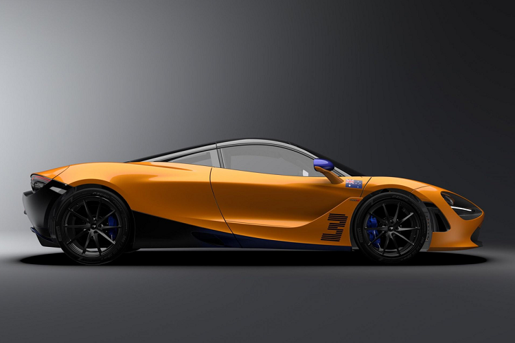 MSO bổ sung quốc kỳ Australia và số hiệu của tay đua này ở 2 bên thân xe. 720S Daniel Ricciardo Edition sử dụng bộ mâm 10 chấu siêu nhẹ cùng lốp Pirelli P ZERO.