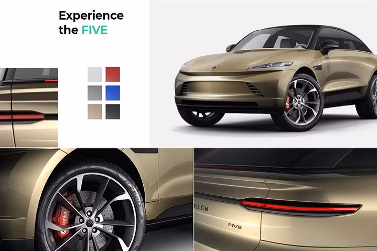 Dù không đi sâu vào nhiều chi tiết, nhưng Mullen hé lộ rằng phiên bản Five tiêu chuẩn sẽ trang bị bộ pin 95 kWh và hệ dẫn động AWD mô tơ kép, cho phép gia tốc từ 0-96 km/h trong 3,2 giây.