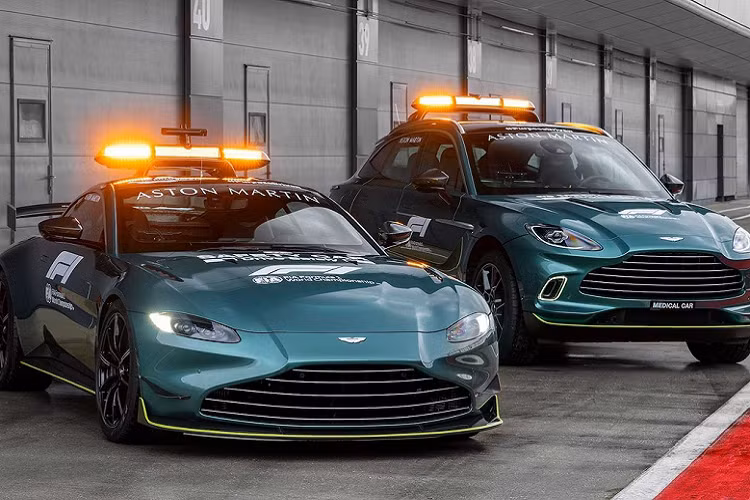 Sieu xe Aston Martin Vantage phien an toan tren duong dua F1