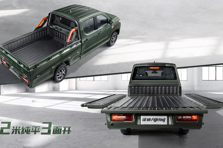 Với khả năng đạt tốc độ tối đa 120 km/h và trọng lượng 1.340 kg, mẫu bán tải mới của Wuling có tải trọng ở mức 480 kg, đủ để làm “ngựa thồ” hàng ngày.