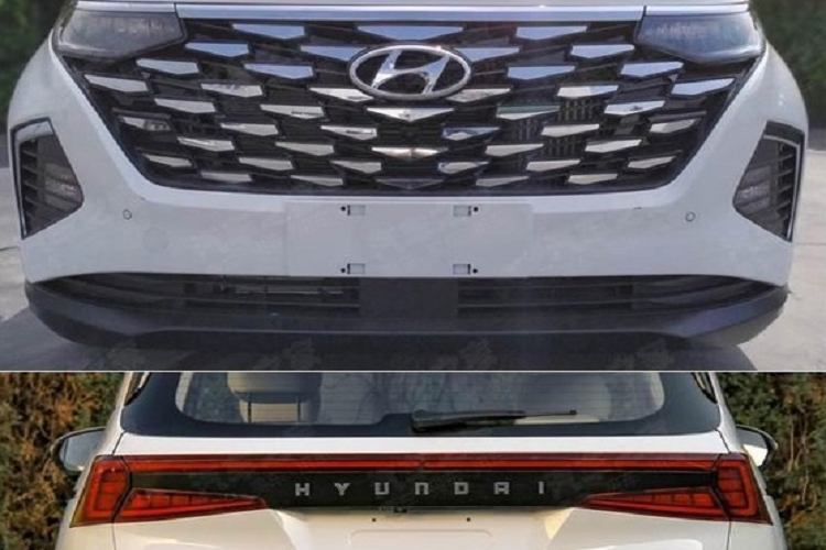 Nằm hai bên lưới tản nhiệt của Hyundai Custo là cụm đèn pha thanh mảnh. Ngoài ra, mẫu MPV này còn có hốc đèn sương mù hình thang với viền mạ crôm trang trí. Bên dưới là hốc gió trung tâm với viền mạ crôm và tấm ốp gầm giả màu bạc. Đó là chưa kể đến nẹp mạ crôm ôm lấy nắp ca-pô, mang đến vẻ cao cấp cho mẫu MPV này.